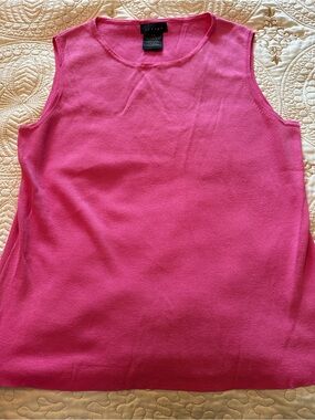 Hot Pink Knit Shell Top